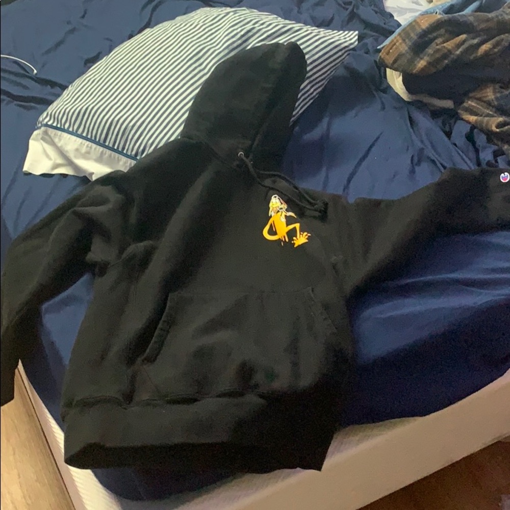Champion Cheerios Reverse Weave Black Hoodie